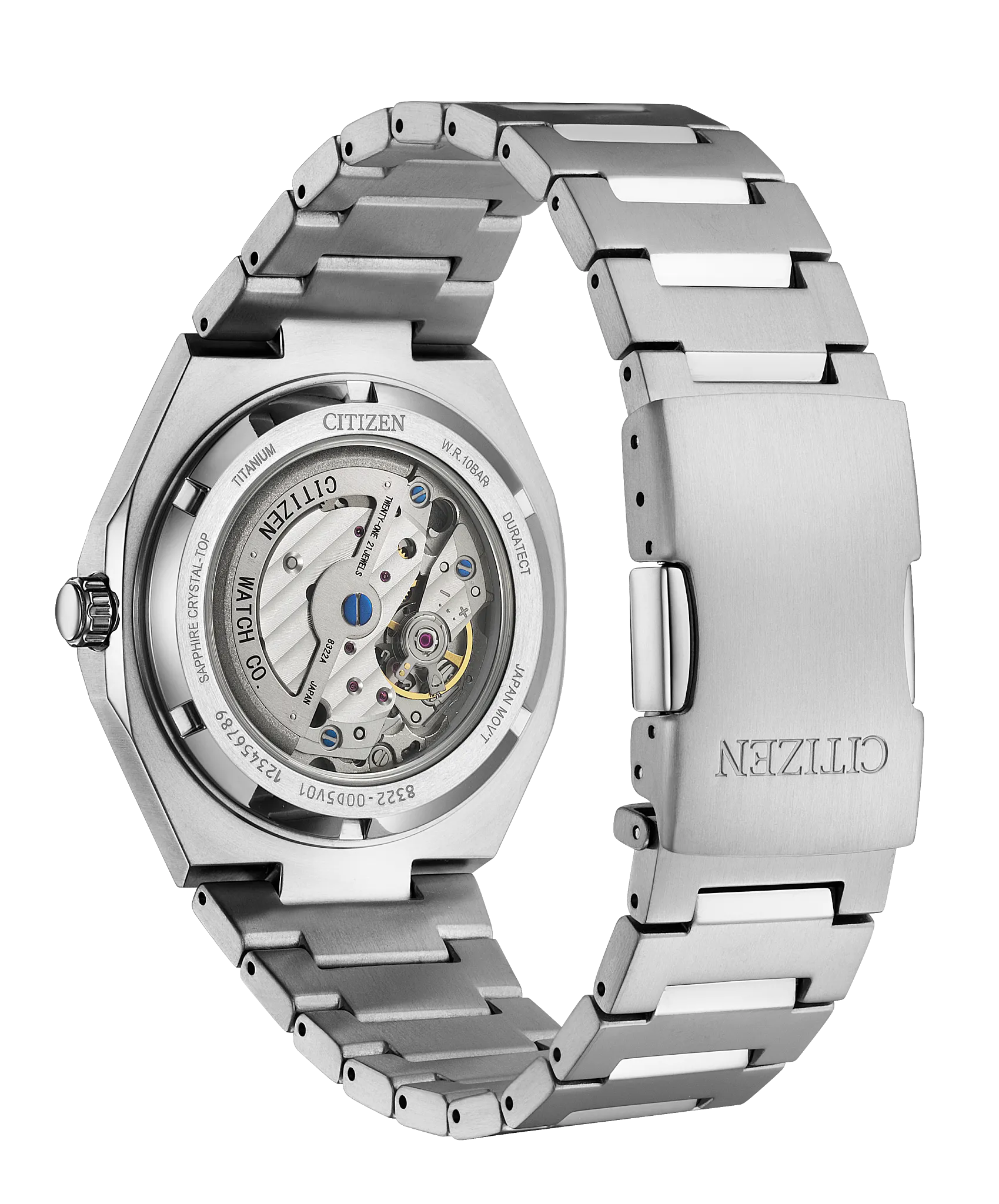 Zenshin 60 Mechanical Blue Dial Super Titanium Bracelet NK5020-58M